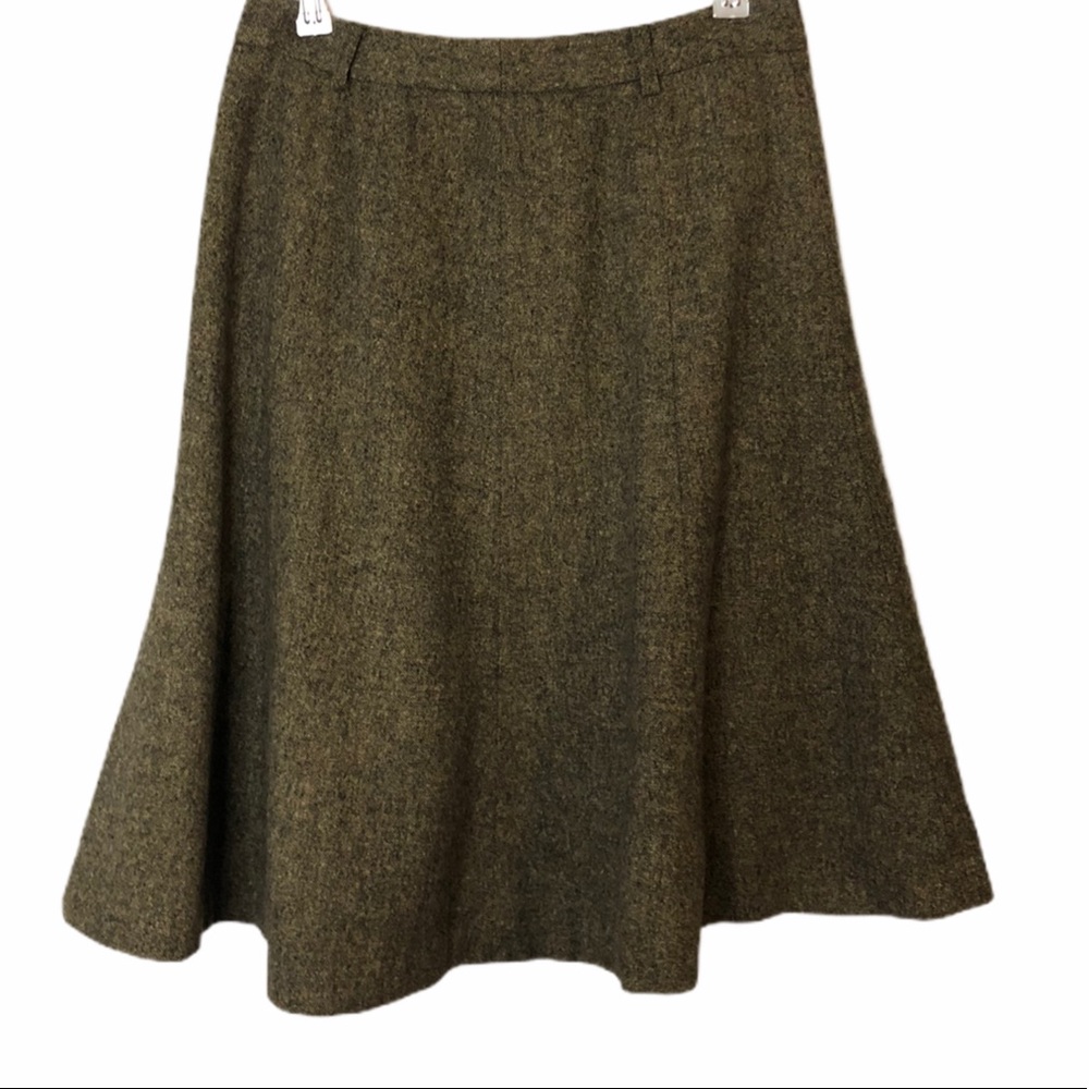J. Crew Tan / Brown Midi Skirt Sz 6